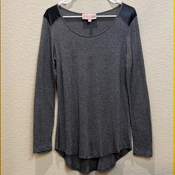 PHILOSOPHY WOMEN’S GRAY TOP LONG SLEEVE SIZE M - Picture 3 of 9